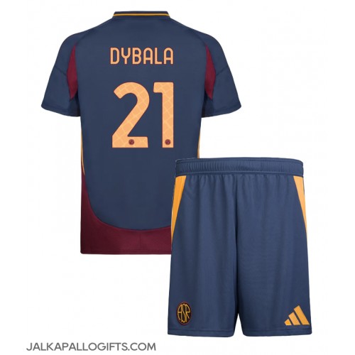 AS Roma Paulo Dybala #21 Kolmas Peliasu Lasten 2024-25 Lyhythihainen (+ Lyhyet housut)